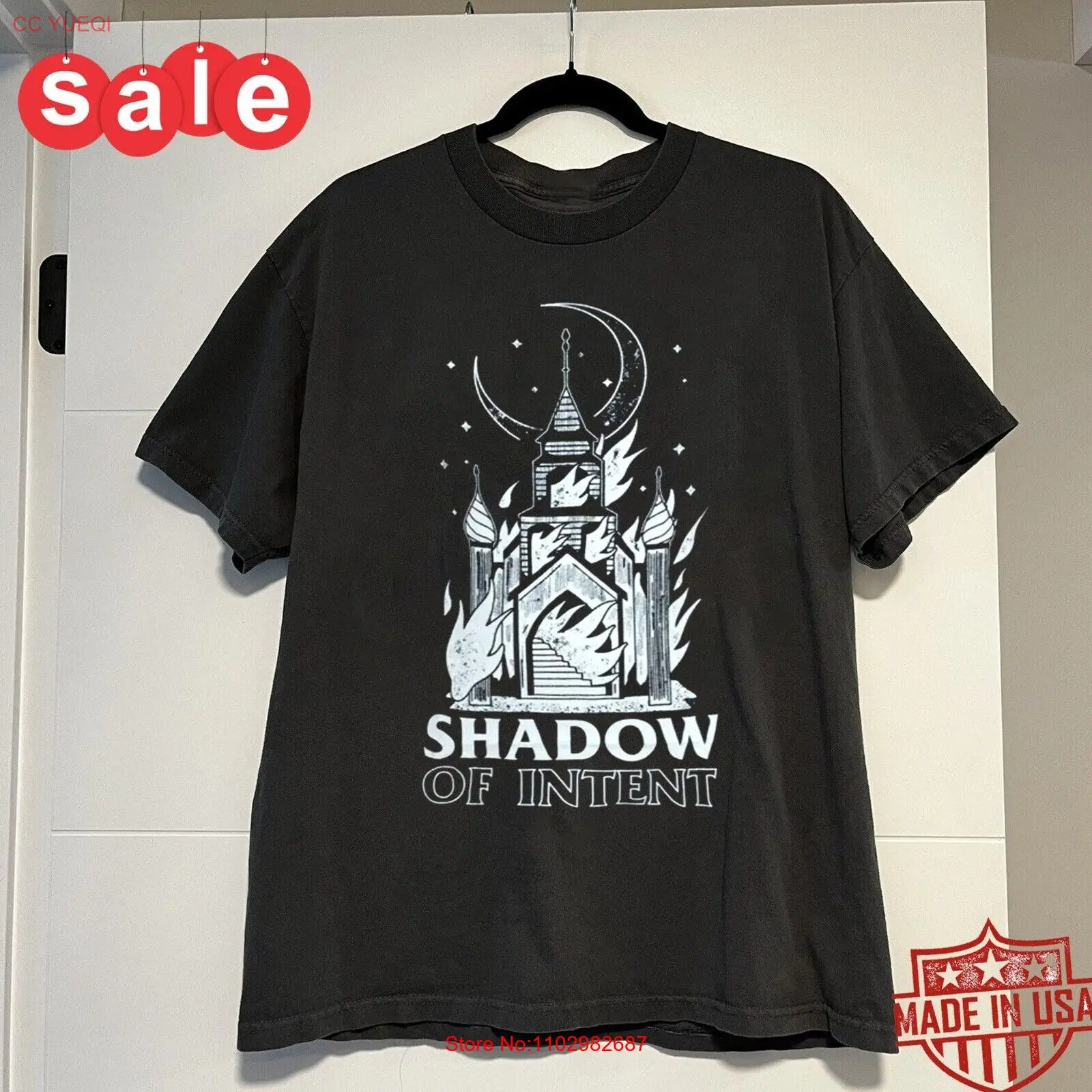 Новинка тень затенения светящаяся церковная рубашка подарок для фанатов унисекс