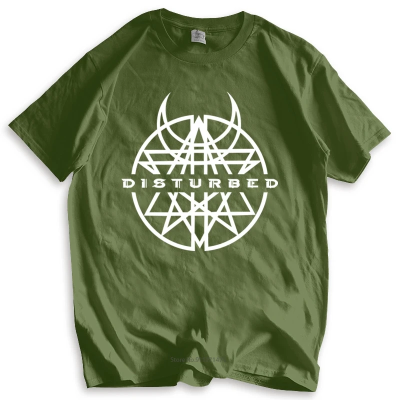 

Tshirt men cotton tops Disturbed 01 Mens Black Rock T-shirt new fashion tee-shirt man tee fashion brand top tees