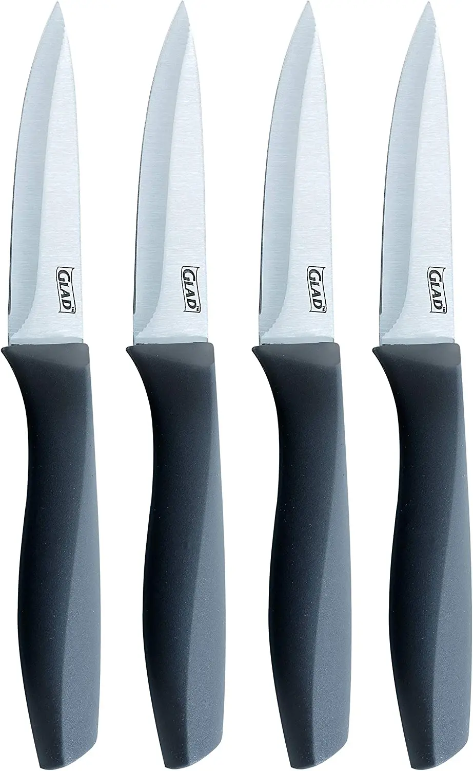

Peeling Knives Set, Pack of 4 | Stainless Steel Sharp Blades with Non-slip Handles | 8.9cm Kitchen Knives for Cutting Vegetables