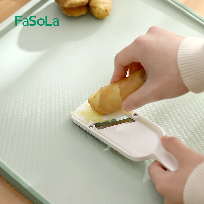 fasola fruit shredders vegetable slicers onion cutter garlic presses with handguard stainless steel blade kitchen gadgets tools free global shipping