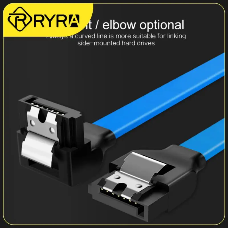 

RYRA Cable 3.0 to Hard Disk SSD adapter HDD cable Straight 90 Degree Sata 3.0 Cable for Asus MSI Gigabyte Motherboard