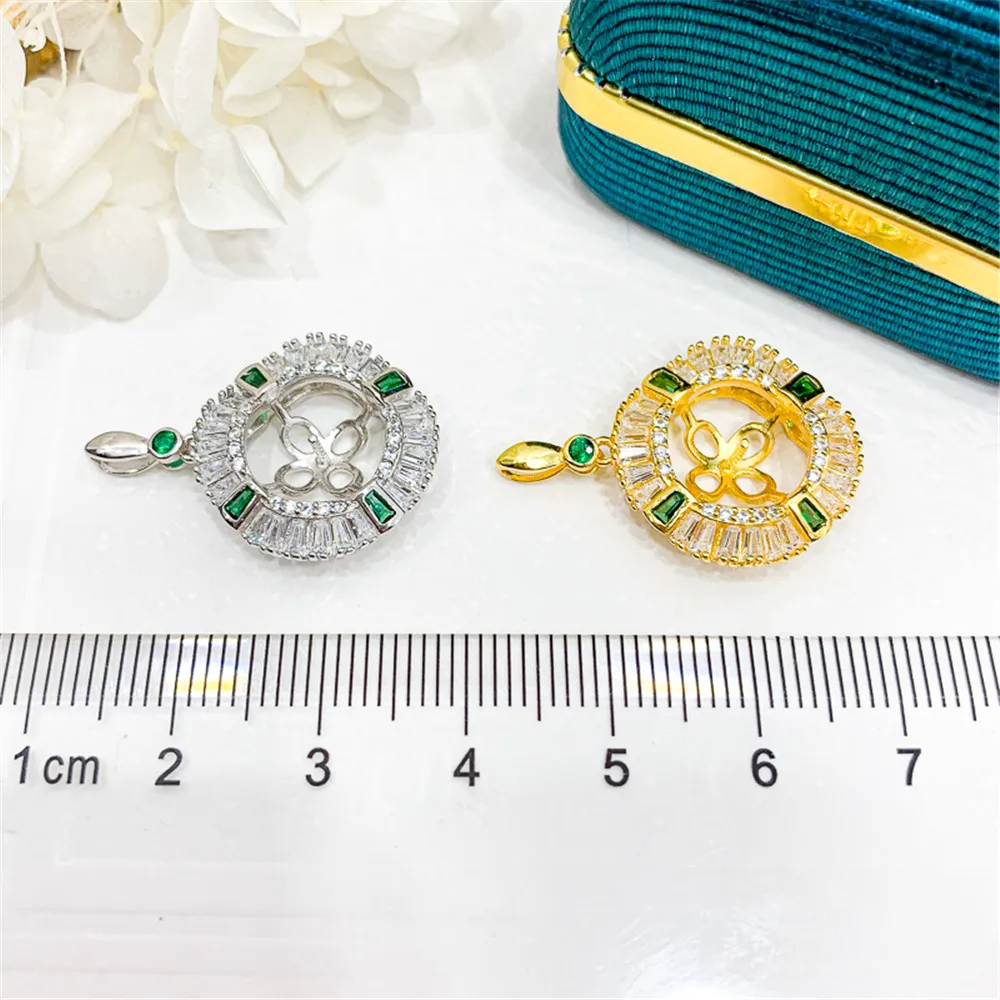 S925 Sterling Silver Pearl Pendant Settings Blank/Base For DIY Pendant Jewelry Making Accessories Suitable for 10-11mm Bead