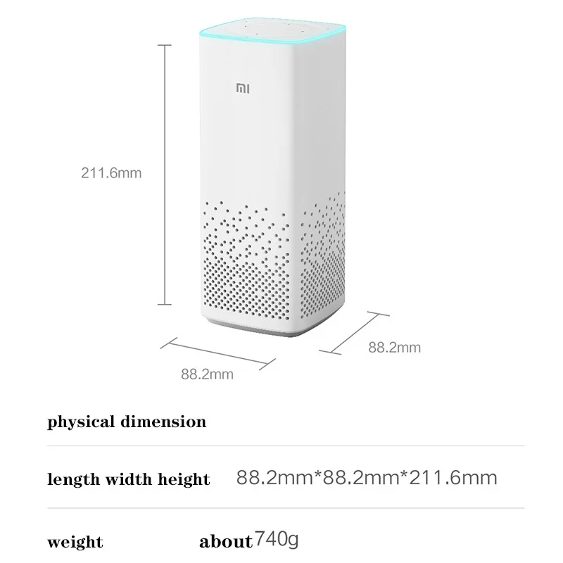 Xiaomi AI Speaker Second Generation Xiaoai Smart Audio Subwoofer Stereo Bluetooth 5.0 Speakers APP Control Home Appliances Mijia images - 6