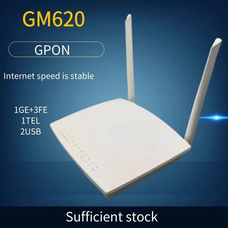 4/5PCS/LOT New GM620 Gpon ONT 2.4G/5G FTTH Dual Band Router Fiber Optic 1GE+3FE+1POTS+2USB+Wifi ONU Optical modem Free Shipping