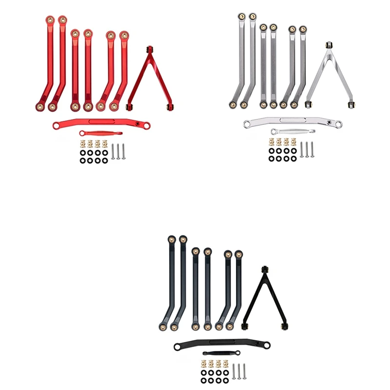 

Metal Chassis Raised Link Rod Steering Rod Set For Axial SCX24 AXI00001 C10 AXI00002 JEEP 1/24 RC Crawler Car Parts