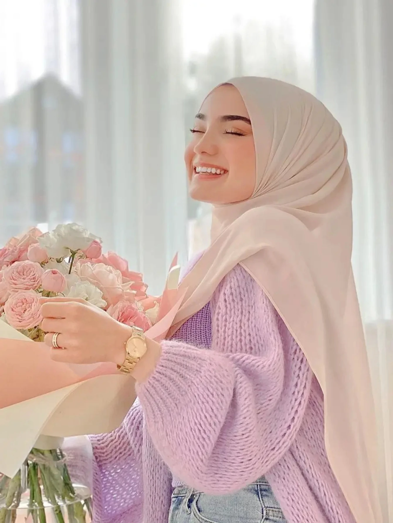 2024 однотонный шифоновый хиджаб Macarone элегантный сексуальный солнцезащитный