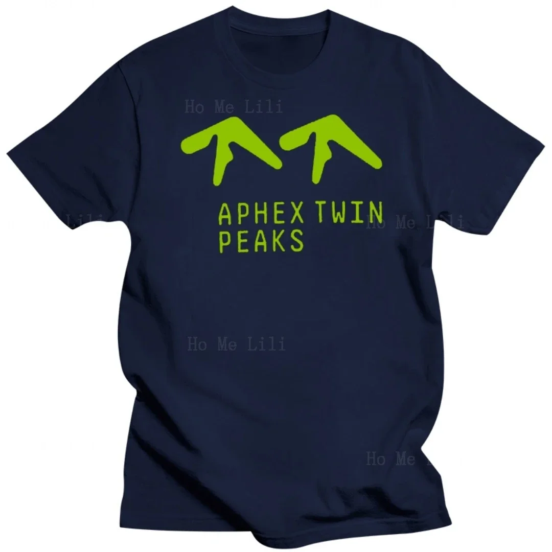 Фото Новая ограниченная футболка Aphex Twin Peaks, черно-белая футболка Syro, все размеры, высокое качество №1