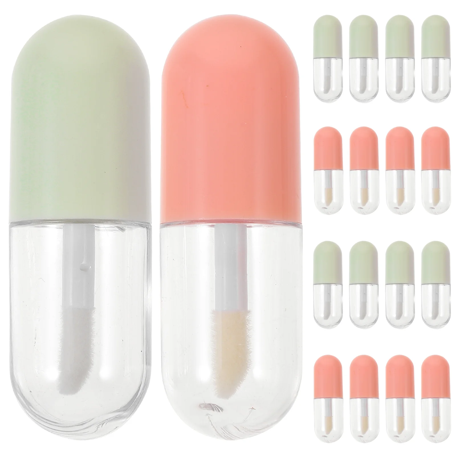 

20 Pcs Lip Tint Refillable Balm Bottles Gloss Tube Empty Plastic Container Mini Tubes Miss