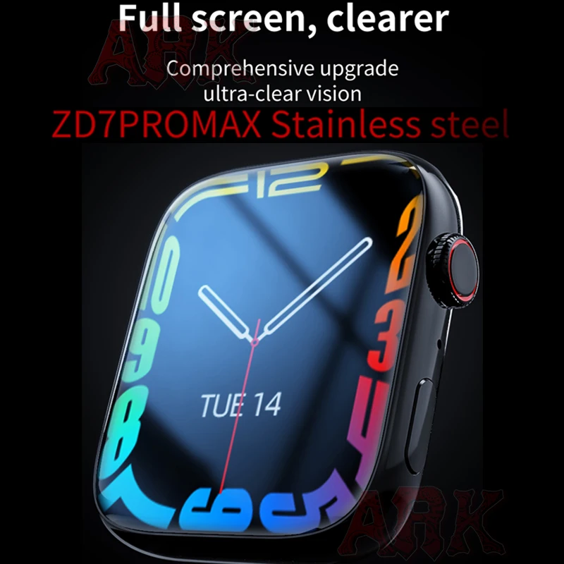 

2022 Series7 Original ZD7 Promax Smart Watch Wireless Charger NFC Bluetooth Call Heart Rate Alarm Clock Smartwatch PK P67 D7 Max