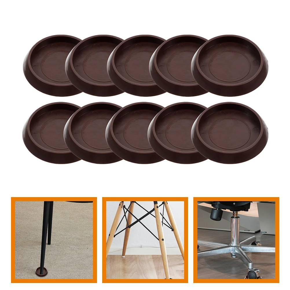 

10Pcs Professional Furniture Cups Multi-function Couch Stoppers Compact Chair Wheel Stoppers