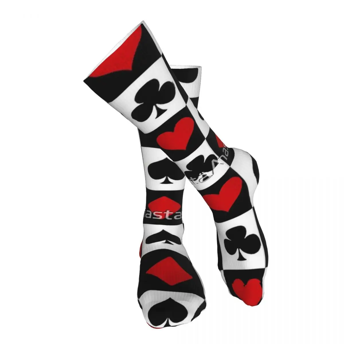 

Playing Card Adult Stockings Stretchy For Daily Matching Comfortable Bright Colours