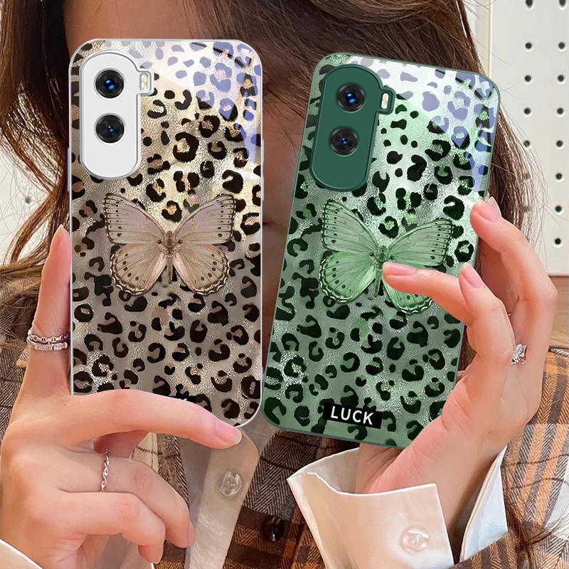 Цвет Banwen Butterfly для Honor 200 90 8X 9X Pro Lite P50 P40 Nova 10 11i P60 Magic4 6 Mate 20 50 Чехол телефона из