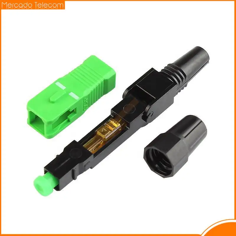 100pcs Lot Quick Field Assembly FTTH Embedded Fiber Optic Fast Connector 50pcs SC APC SM Fiber Optic SC UPC Cold Connector