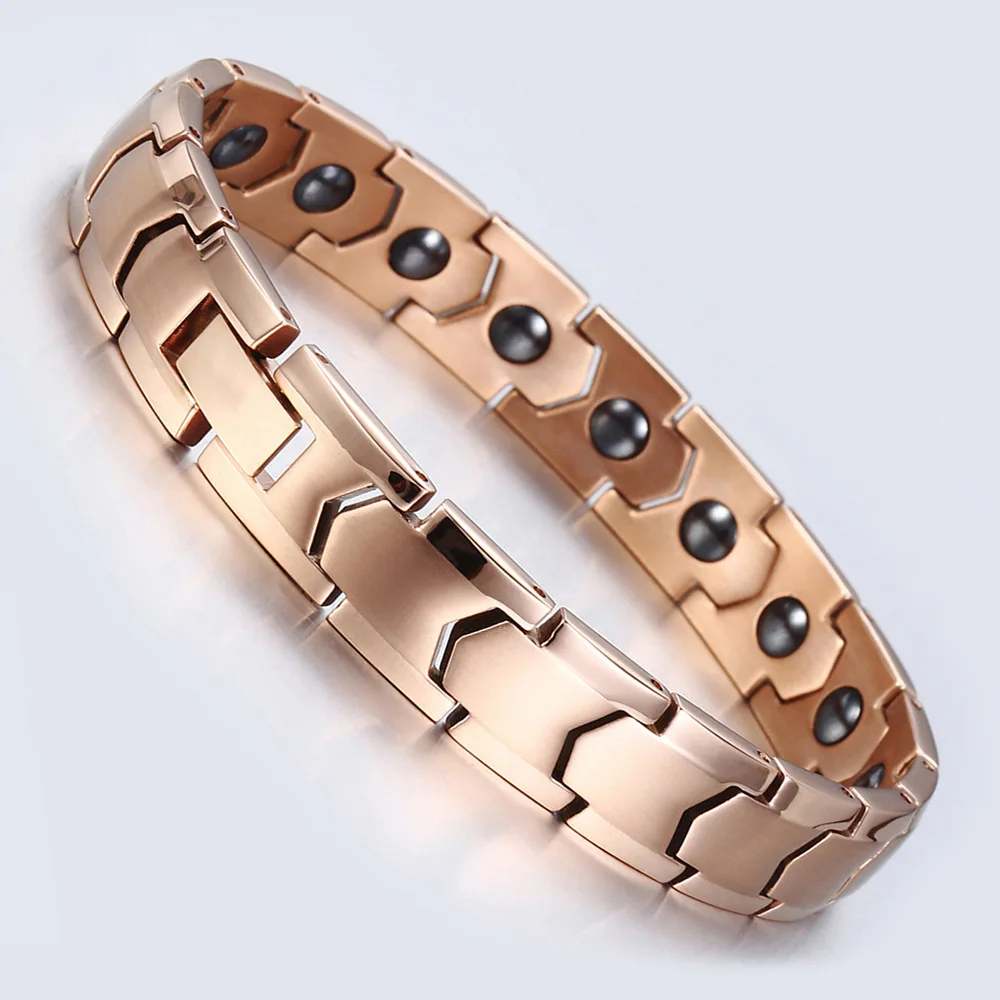 

Stainless Steel Titanium Steel All Magnetic Health Energy Magnetic Therapy Anti-fatigue Work Decompression Men's Bracelet Gift