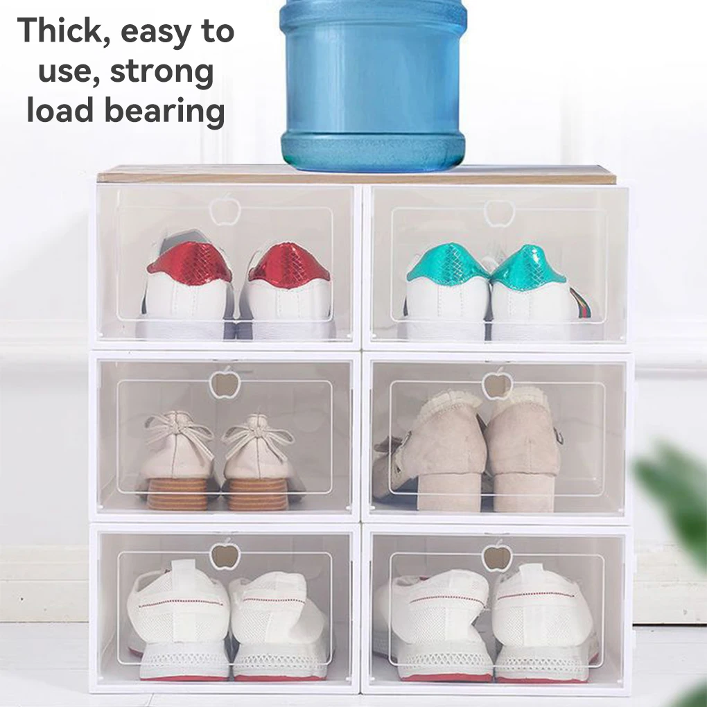 

6pcs Bin Storage Organizer Shoes Case Storage Organization Gathering Save Space Bins Foldable Waterproof Moisture-Proof