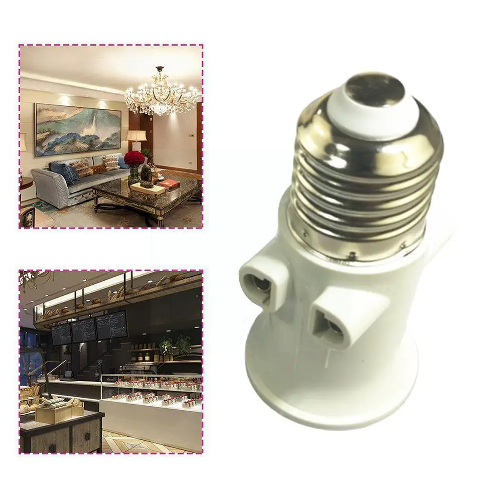 

E27 Bulb Adapter Lamp Holder Base Socket Conversion with EU Plug AC100-240V 4A for Lights e27 socket douille e27 X3O4