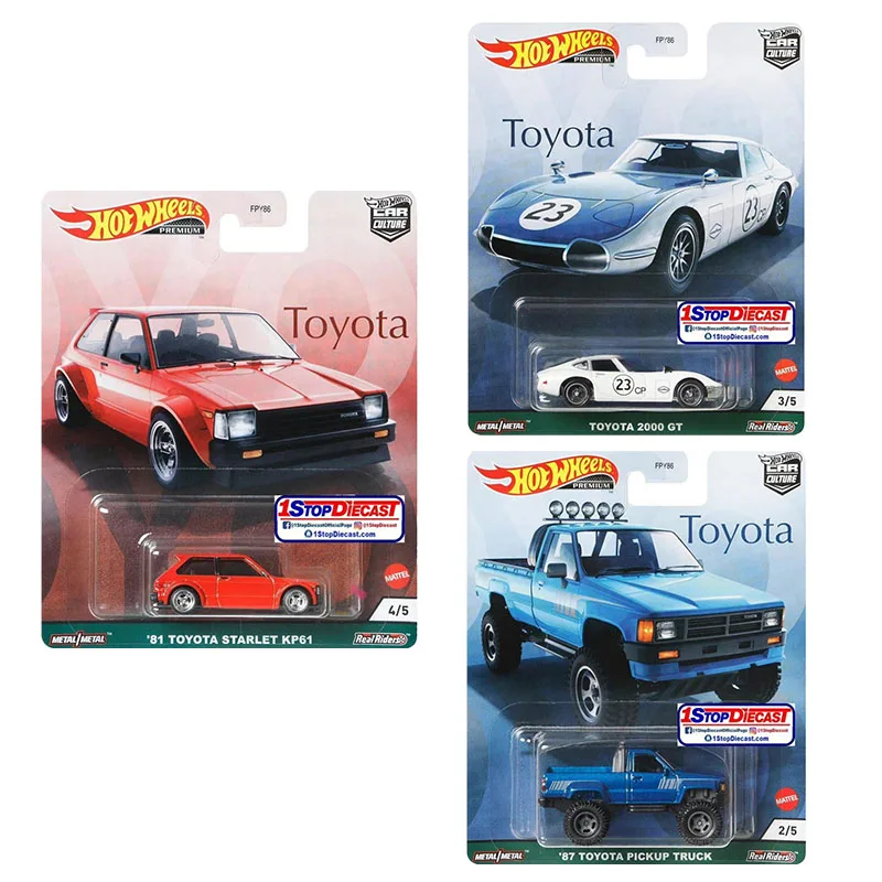 Hot Wheels 5 Style Toyota Supra Pickup Truck Toyota 2000 GT 1:64 Model Car Toys for Boy Girl Over 3 Years Old Run Car Gift FPY86