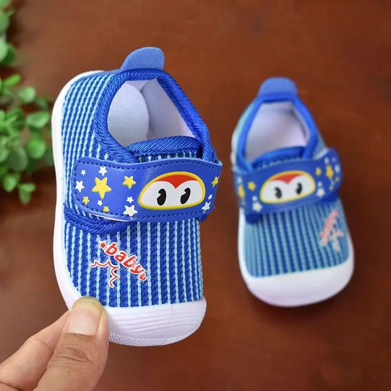 

baby toddler shoes girl boy shoes non-slip soft bottom air mesh breathable shoes with voice B-17 4colors 6sizes Tx09
