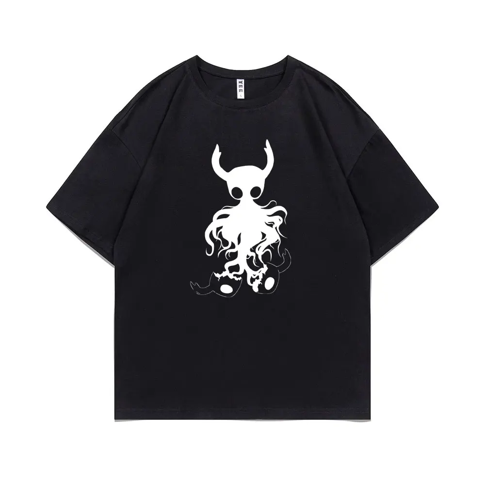 

Hot Sale Game Hollow Void Hollow Knight Darkside Printed Tees Man Manga Fashion Oversized Tshirt Men Women Anime Casual T-shirt