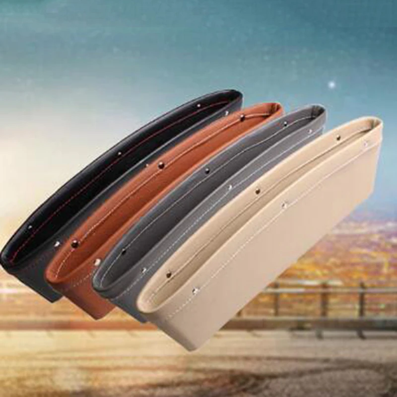 

Multifunctional Driver Seat Cup Holder Bag Car Seat Slit Gap Pocket Car Organizer Storage PU Leather Car Accessories
