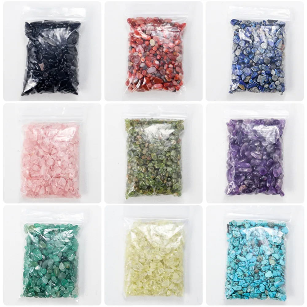

50gNatural Bulk Tumbled Stones Crystal Healing Chips Amethyst Citrine Rock Gravel Mineral Gems Aquarium Home Decoration