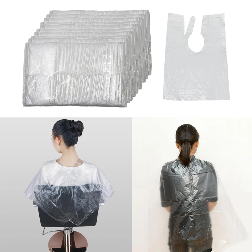 

Одноразовые накидки для стрижки волос, платья, салонный парикмахерский халат, тканевый фартук