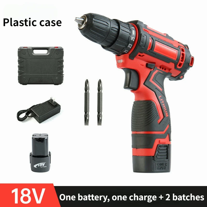 Двухскоростная электрическая дрель высокомощная перезаряжаемая Бытовая