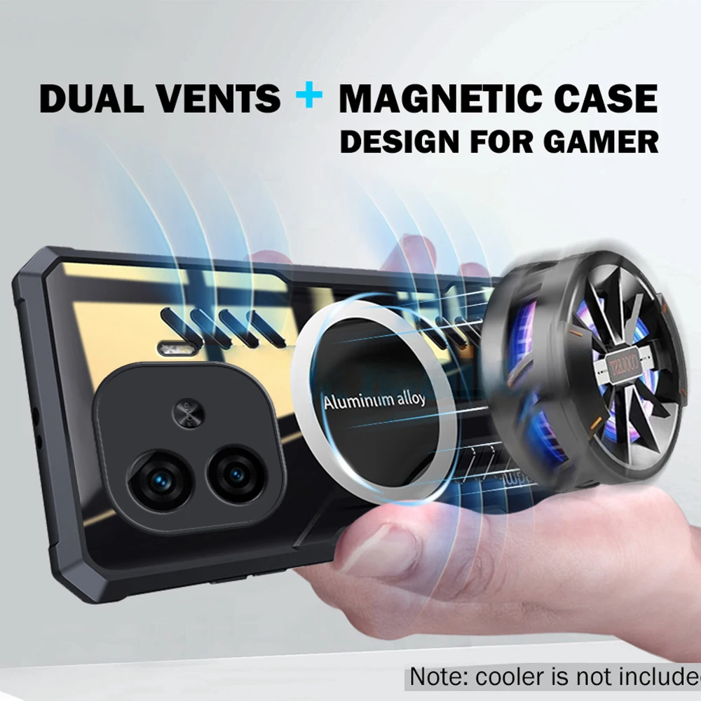 Rzants ЧЕХОЛ ДЛЯ VIVO IQOO Z9 5G теплоотвод Магнитный чехол прозрачный тонкий для телефона