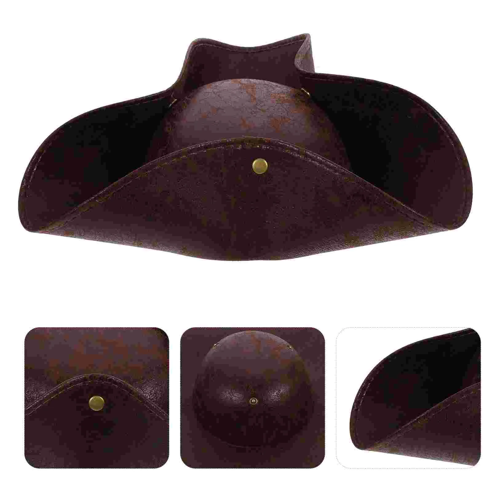 

Cosplay Accessories Halloween Pirate Hat Costume Tricorn Themed Comfortable Cloth Tricorne Prop Child