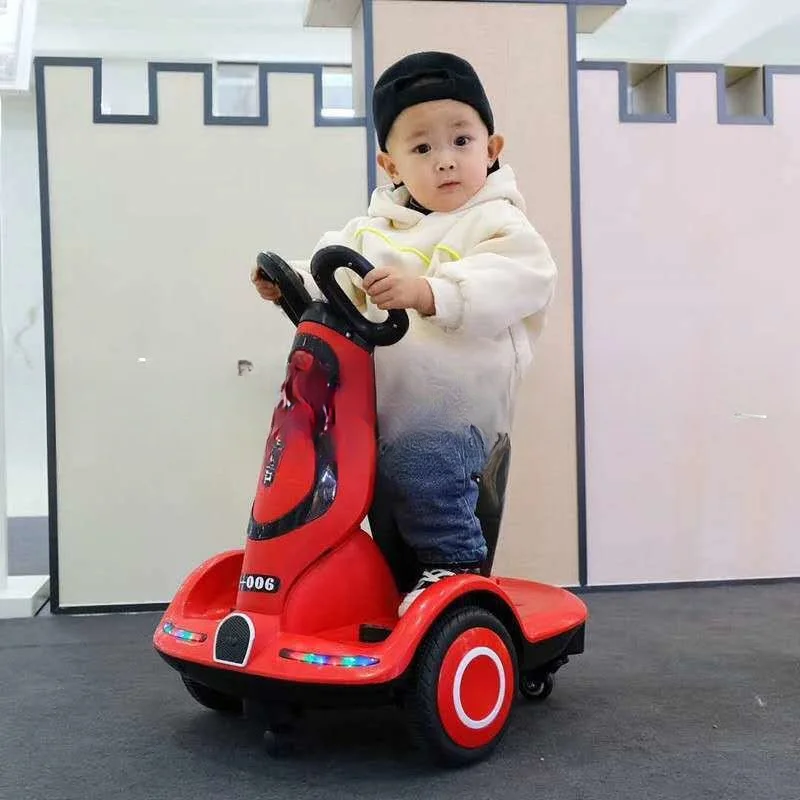 

kids car electric motorbike Rechargeable rider with remote control toy stroller student scooter infant drift balance car
