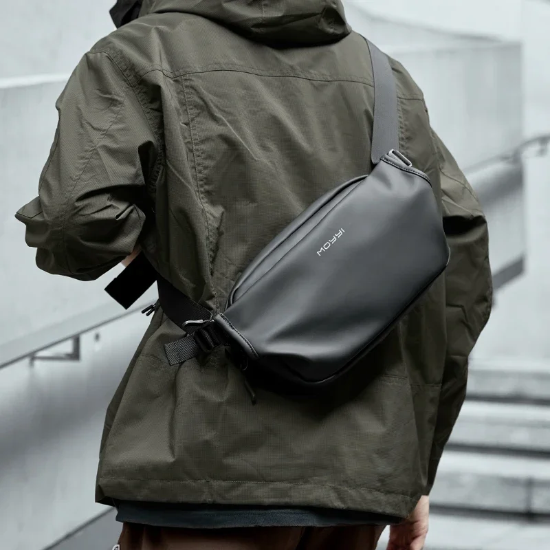 Сумка-слинг MOYYI мужская с магнитной застежкой водонепроницаемый саквояж на плечо