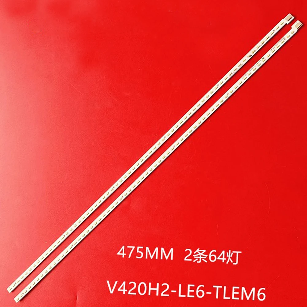 

Светодиодная лента для подсветки, 64 светодиода для телевизора Samsung 42 дюйма, Φ 42LV4550 475 мм