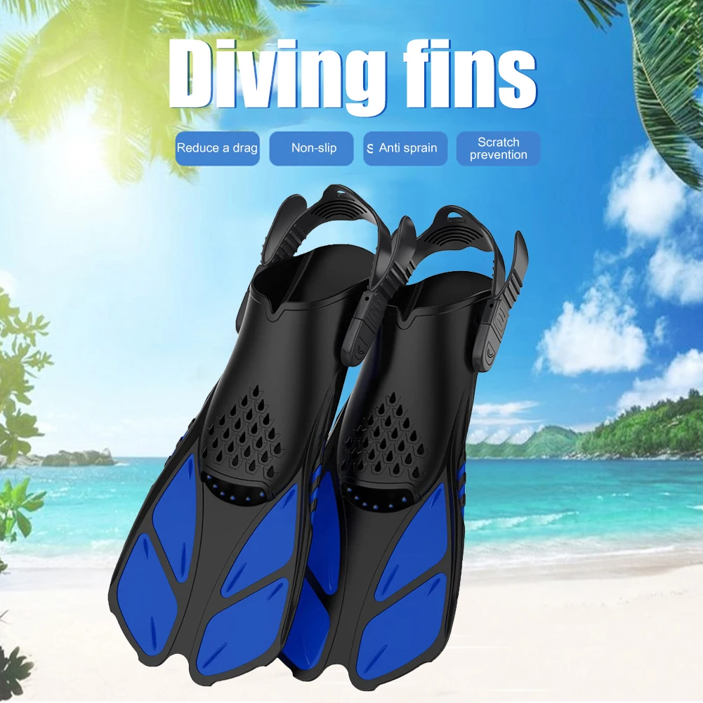 

Anti Slip Snorkeling Scuba Diving Swimming Train Fins Beach Water Sports Comfortable Adjustable Training Foot Flippers Equipment