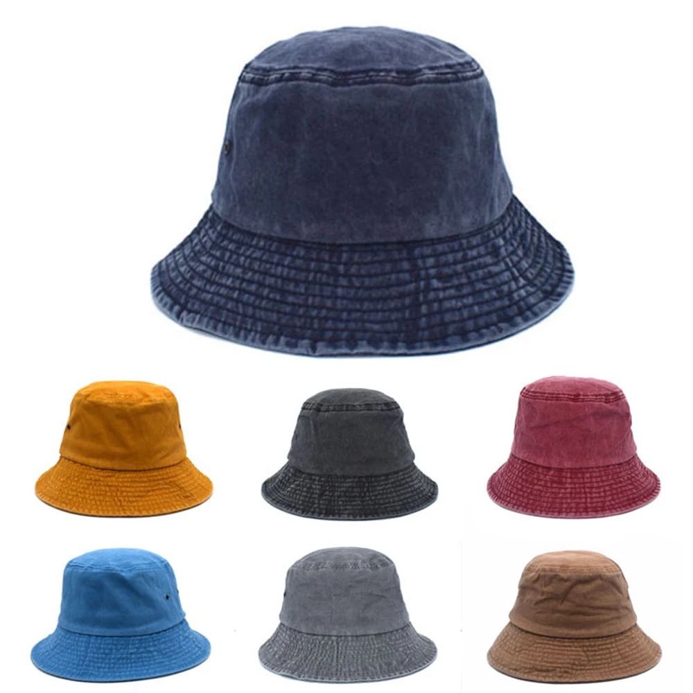 FS 2022 Cotton Fisherman Hat Ladys Summer Suntan Hats Panama Cap Mens Outdoor Beach Caps Plain Color Sombrero Hombre |