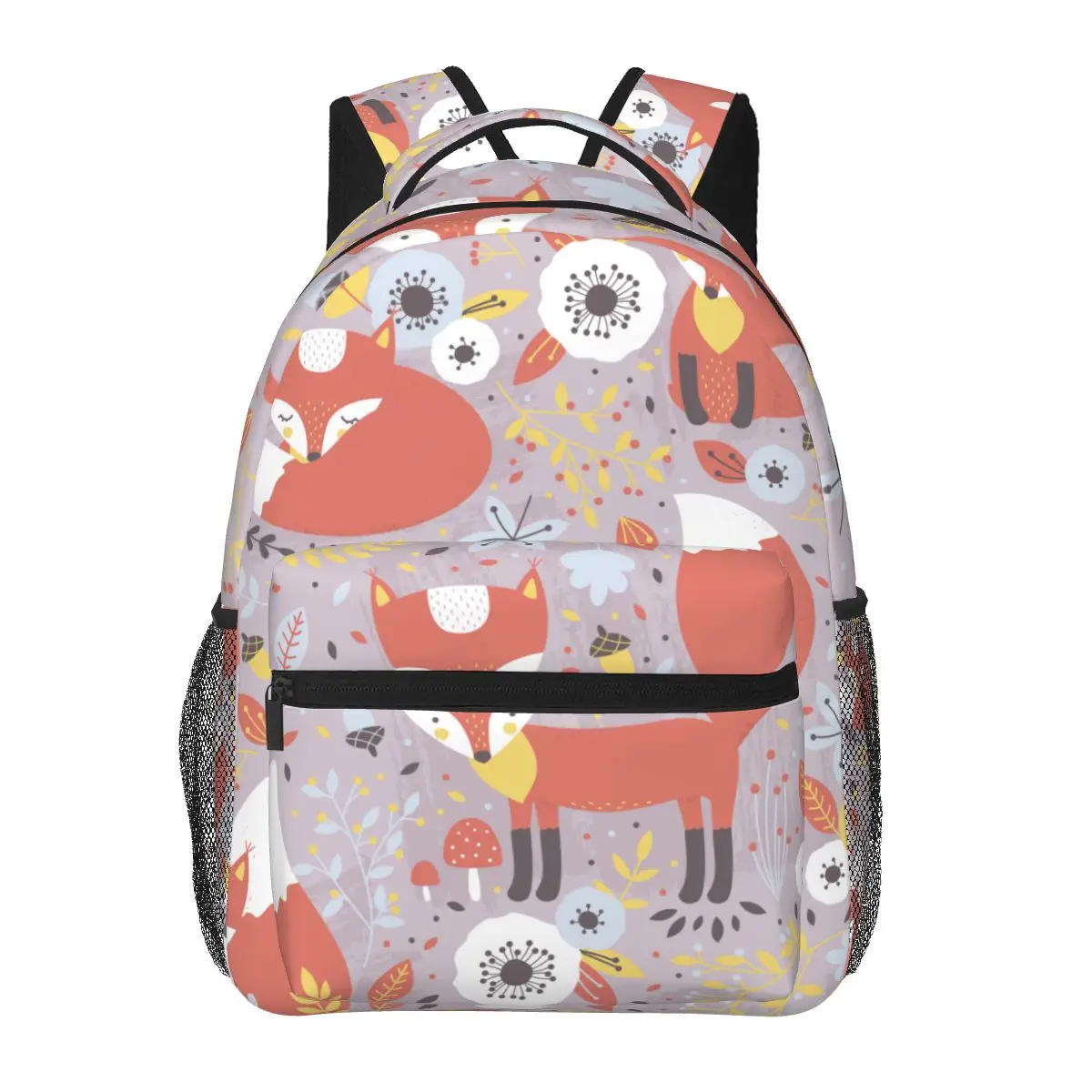 

Funny Forest Foxes Fashion Boys Girls Backpack School Bag for Teenager Student Book Bag