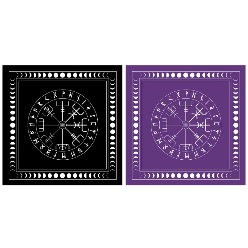 

19x19in Star Pendulum Board Dowsing Table Cover Divination Board Game Tablecloth