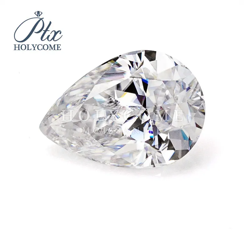 

2022 горячая Распродажа Moissanite D VVS1 горячая Распродажа Pear бриллиантовая огранка по заводской цене, Свободный Муассанит holycomesupплоскогубцы GRA ...