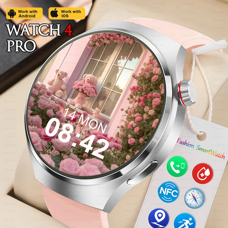 

New Smart Watch Women 2023 NFC Smartwatch Sports Clock Fashion Ladies Smartband Watch BT Calling Girl Bracelets For Android IOS