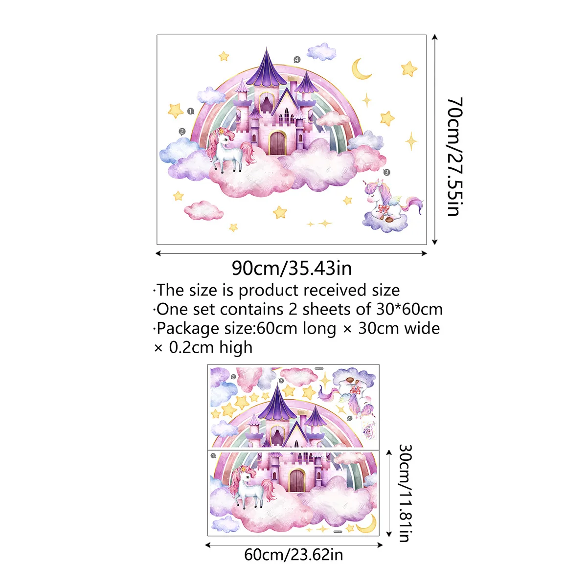 

HOMEYAN радужные наклейки на стену ПВХ