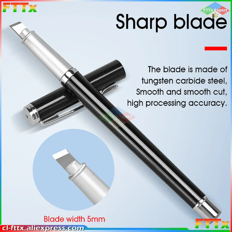 2022 New Fiber Cutting Pen Diagonal Tungsten Fiber Cleaver Pen Optical Fiber Cleaver Pen Type Cutter Cleaving Tool Blade Durable