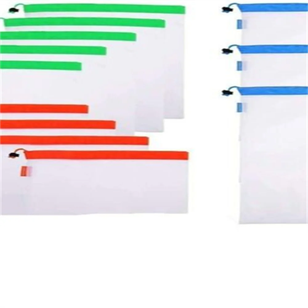

12PCS Reusable Product Bags Light Weight Washable Transparent Mesh