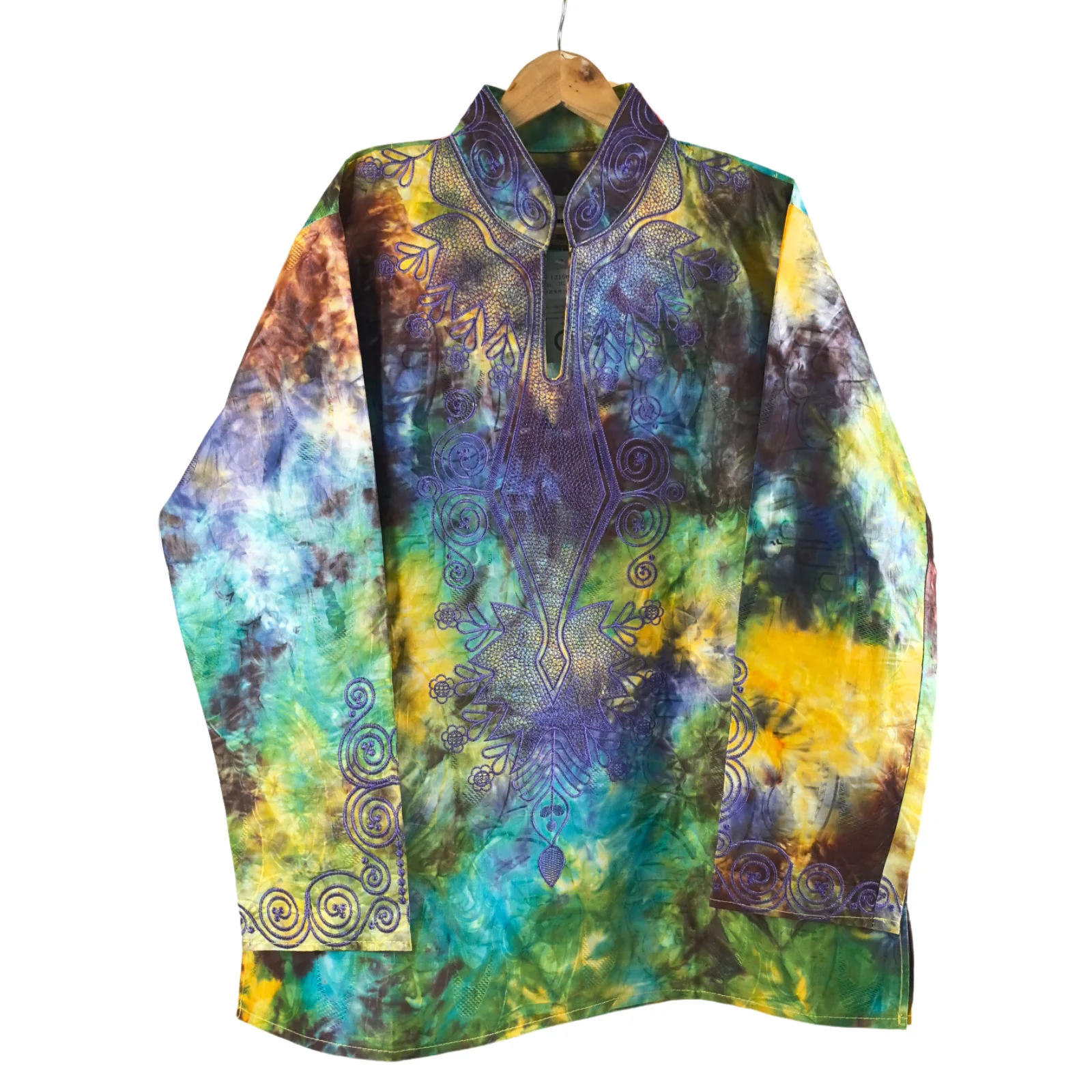 Африканская одежда для мужчин Bazin богатая вышивка дизайн Топ с длинным рукавом