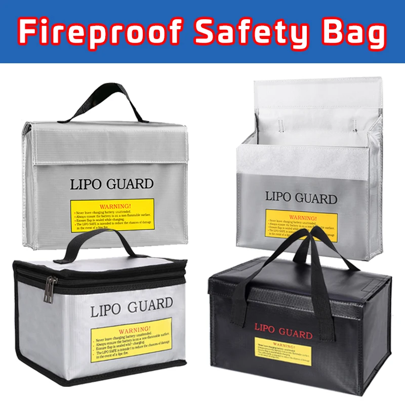 

Fireproof Safety Bag LiPo Battery Portable Lipo Guard Explosion Proof Fire Resistant Charging Sack Battery Safe Bag For Battey