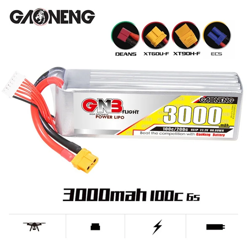 Max 200C GNB 6S HV Lipo батарея 50C 22,2 V 3000mAh для FPV дрона RC вертолета автомобиля лодки UAV RC части с XT60 XT90 T вилкой