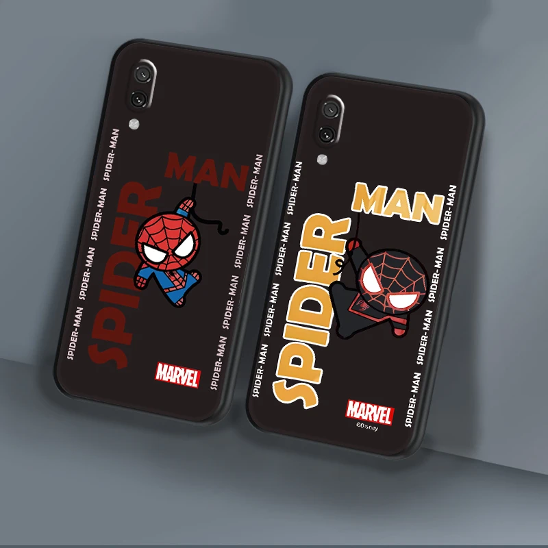 

Marvel Spider Man Q Is Cute For Xiaomi Redmi Matte Black Cover Silicon TPU Soft Cases Back Cover Redmi 7 7A 7S Case Carcasa