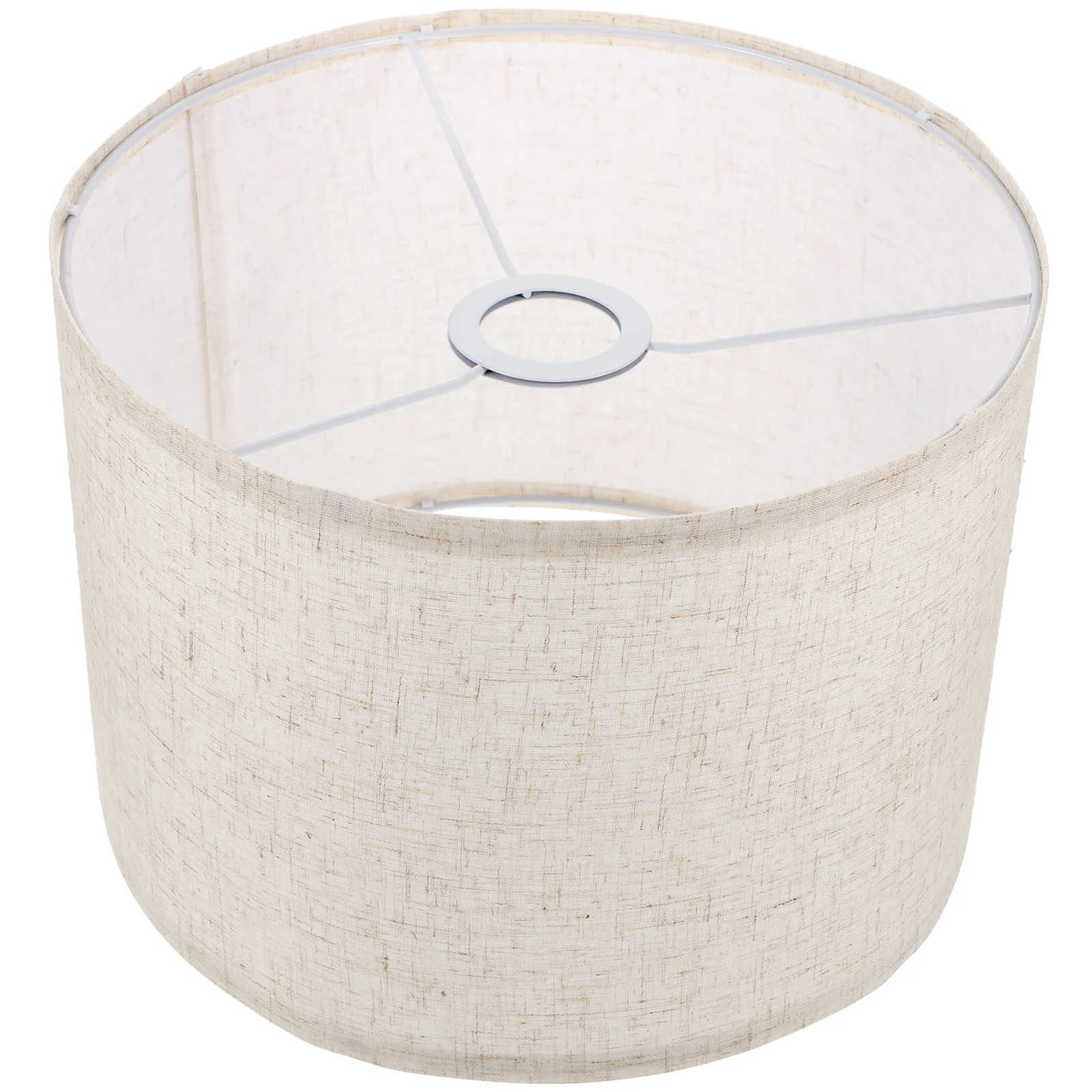 

Fabric Lampshade Replacement Domestic Light Cover Vintage Desk The Desktop Lamp-chimney Linen Solid Table Chandelier