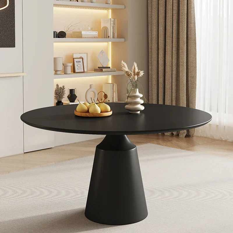 Минималистичные обеденные столы для гостиной кухни круглые уличные
