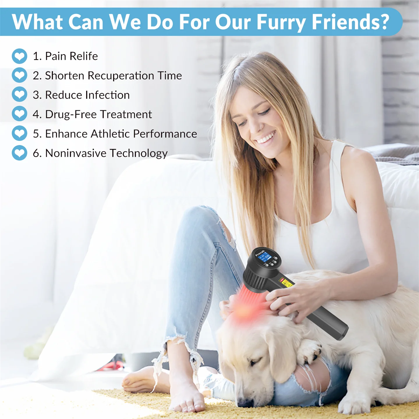 Frovab 8 Вт 808 нм * 25 Диодная холодная лазерная терапия для подошвенного фасциита