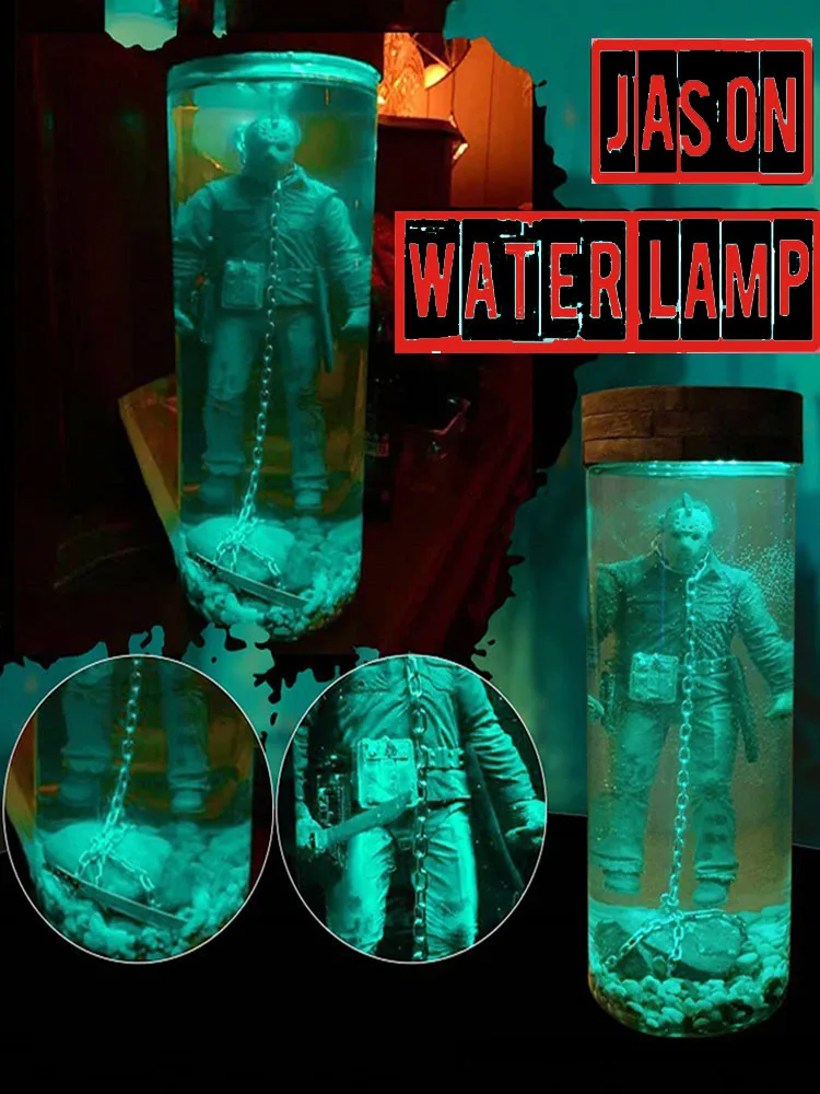 

Jason Voorhees Water Lamp Friday The 13th Collector Resin Night Lamp Jason Freddy Final Display Figurine Decorations for Home