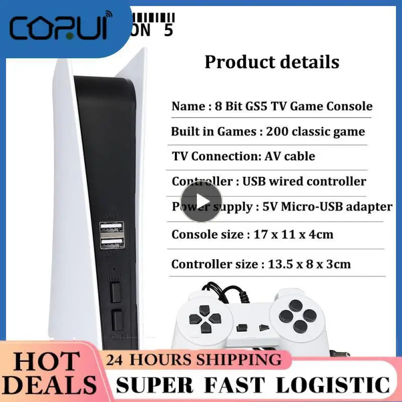 

Retro Handheld Game Player 200 Classic Games Support For Two-player Games Usb Wired Controller Support Tv Output Mini Portable